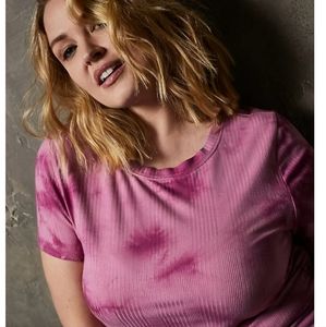 NWT Torrid Tie Dye Classic Ribbed Tee Top Size 3X